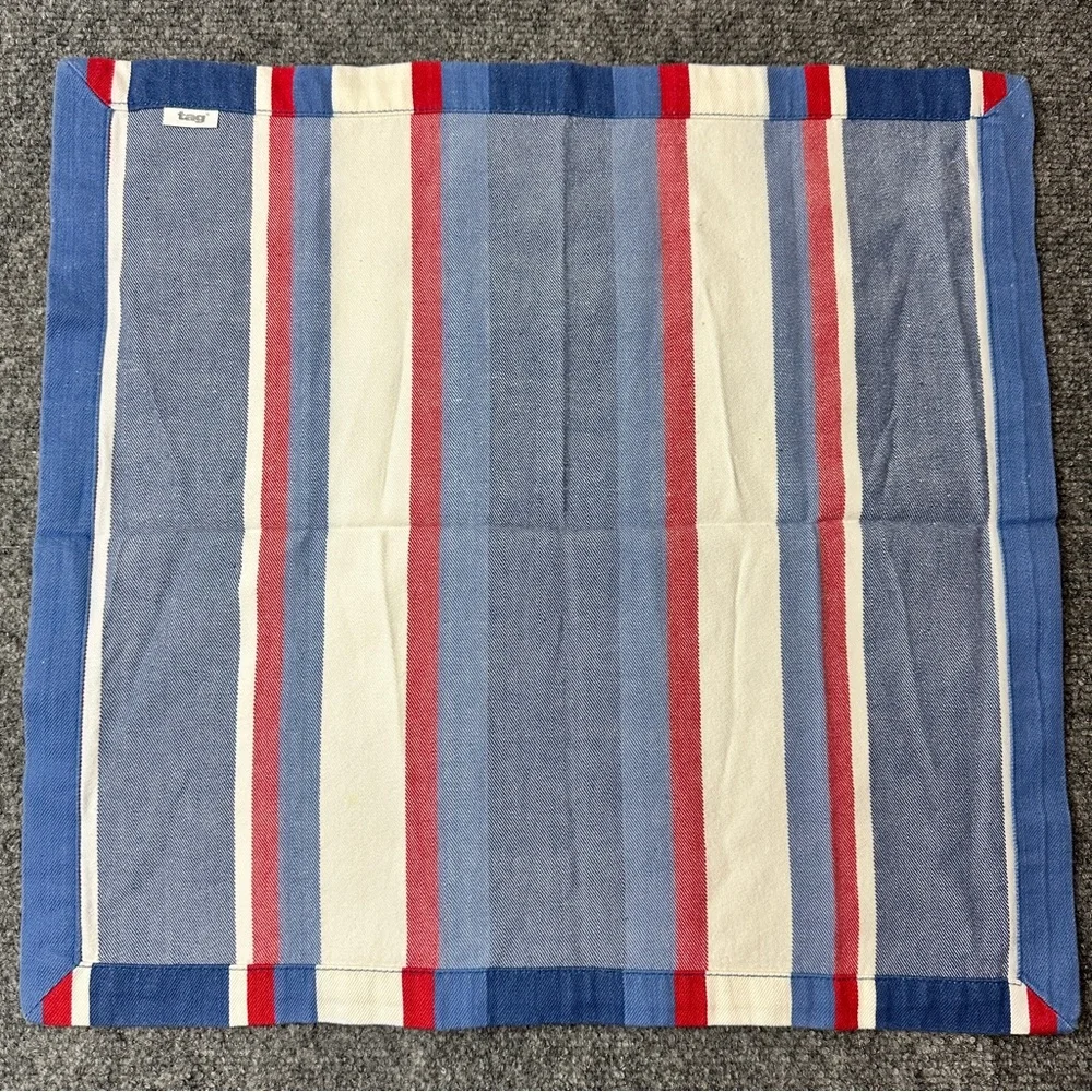 Tag cloth napkins striped cotton red white blue USA  patriotic America 4th July - Picture 5 of 11